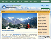 Tablet Screenshot of nepalhikingclub.com